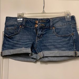 Blue jean shorts